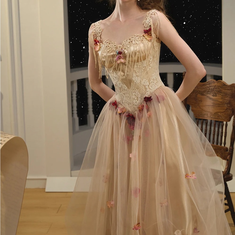 The Oracle of the Blossom Fairy Corset Dress - Picture 4 of 11